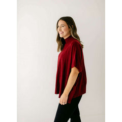 8.28 Boutique:Kerisma Knits,Kerisma Knits Caroline Ruby Red Top,Tops