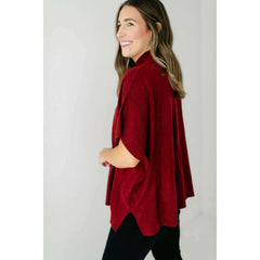 8.28 Boutique:Kerisma Knits,Kerisma Knits Caroline Ruby Red Top,Tops