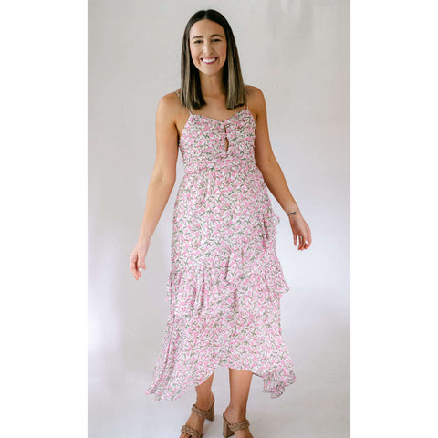 Mink Pink Stripe Rayna Tiered Dress