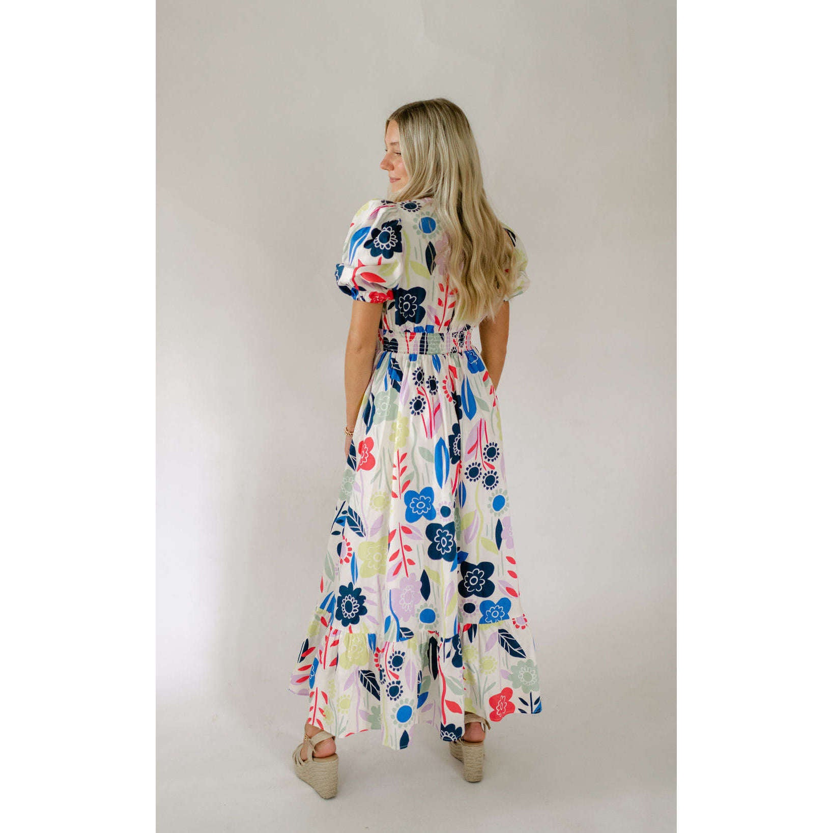 8.28 Boutique:Karlie Clothes,Karlie Abstract Scallop Tiered Maxi Dress,Dress