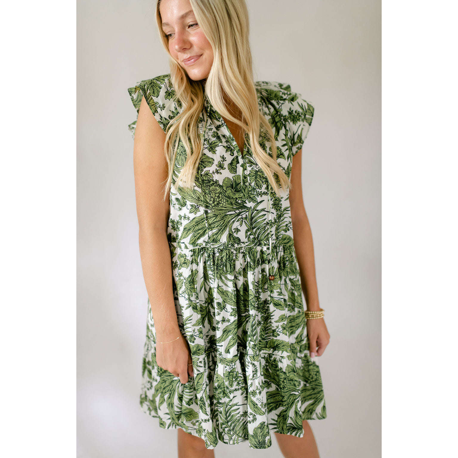 8.28 Boutique:Anna Cate Collection,Anna Cate Collection Aimee Leaf Green Dress,Dress