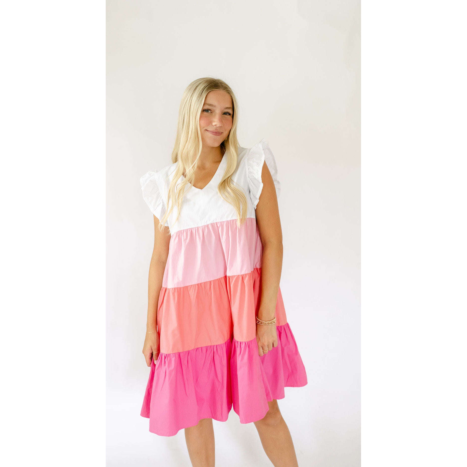 8.28 Boutique:8.28 Boutique,The Adalee Pink Mini Dress,Dress