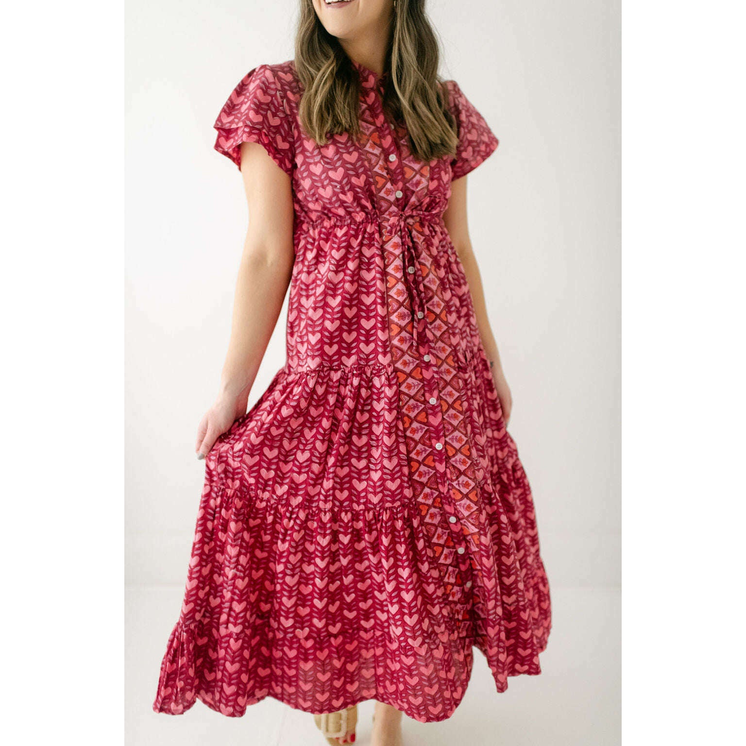 8.28 Boutique:Victoria Dunn,Victoria Dunn Magnolia Flutter in Candy Hearts,Dress