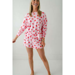 8.28 Boutique:Z Supply,Z Supply Pucker Up Kisses Long Sleeve Top,pajamas
