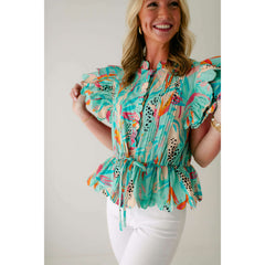 8.28 Boutique:Marie by Victoria Dunn,Marie by Victoria Dunn Percy Blouse in Florence,Top