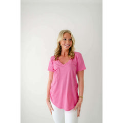 8.28 Boutique:Z-Supply,Z-Supply Pocket Tee in Heartbreaker Pink,Shirts & Tops