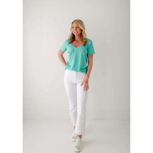 8.28 Boutique:Z-Supply,Z-Supply The Pocket Tee in Cabana Green,Shirts & Tops