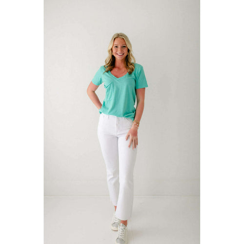 8.28 Boutique:Z-Supply,Z-Supply The Pocket Tee in Cabana Green,Shirts & Tops