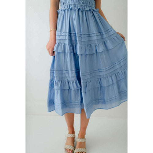 8.28 Boutique:8.28 Boutique,The Cali Dress in Stormy Blue,Dress