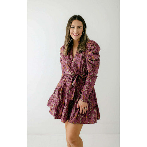 8.28 Boutique:Anna Cate Collection,Anna Cate Elizabeth Dress in Purple Paisley,Dress