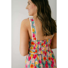 8.28 Boutique:8.28 Boutique.,The Knox Ric Rac Dress in Rose Garden,Dress