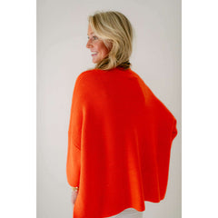 8.28 Boutique:Kerisma Knits,Kerimsa Boho Sweater in Neon Orange,Sweaters
