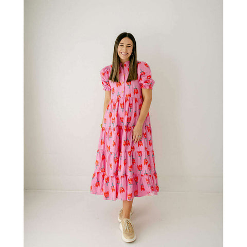 The Xander Dress in Pink Party Floral