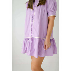 8.28 Boutique:8.28 Boutique,The Lisa Lavender Mini Dress,Dress