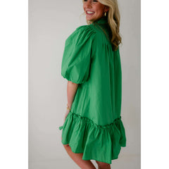 8.28 Boutique:Sincerely Ours,Sincerely Ours Green Pleated Midi Dress,Dress