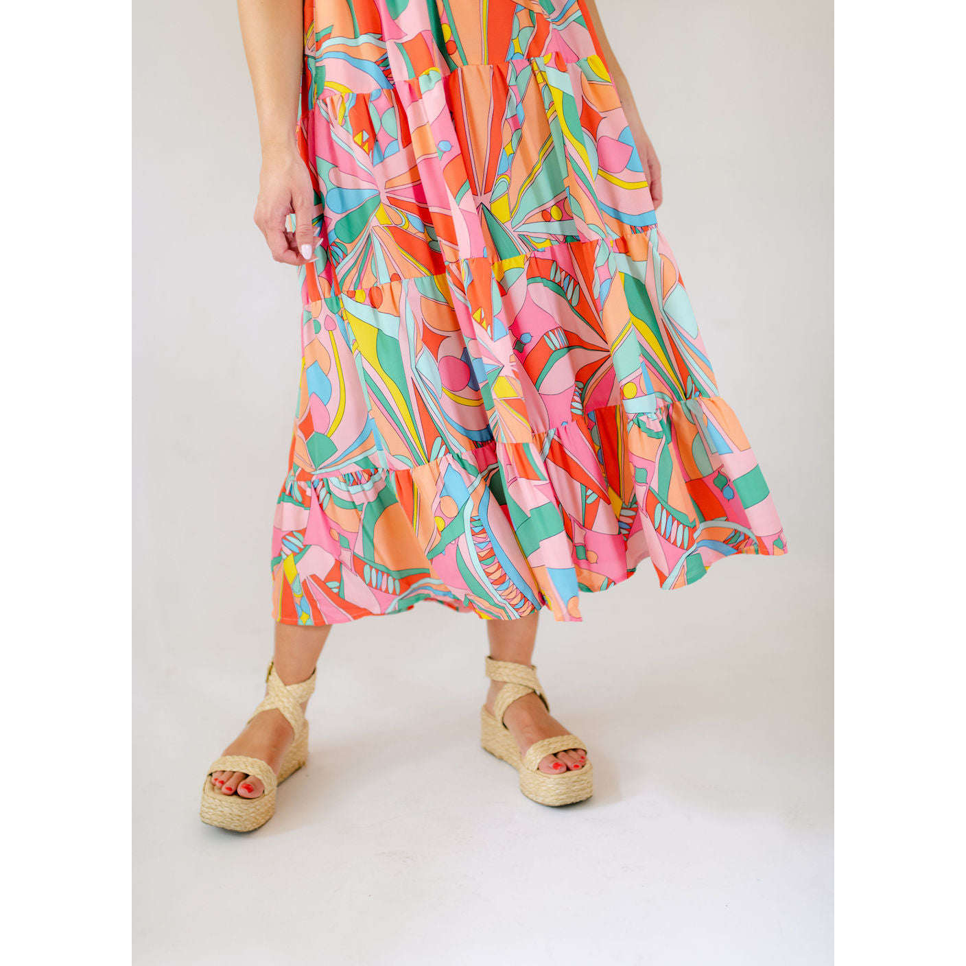 8.28 Boutique:Karlie Clothes,Karlie Bright Geo Maxi Dress,Dress
