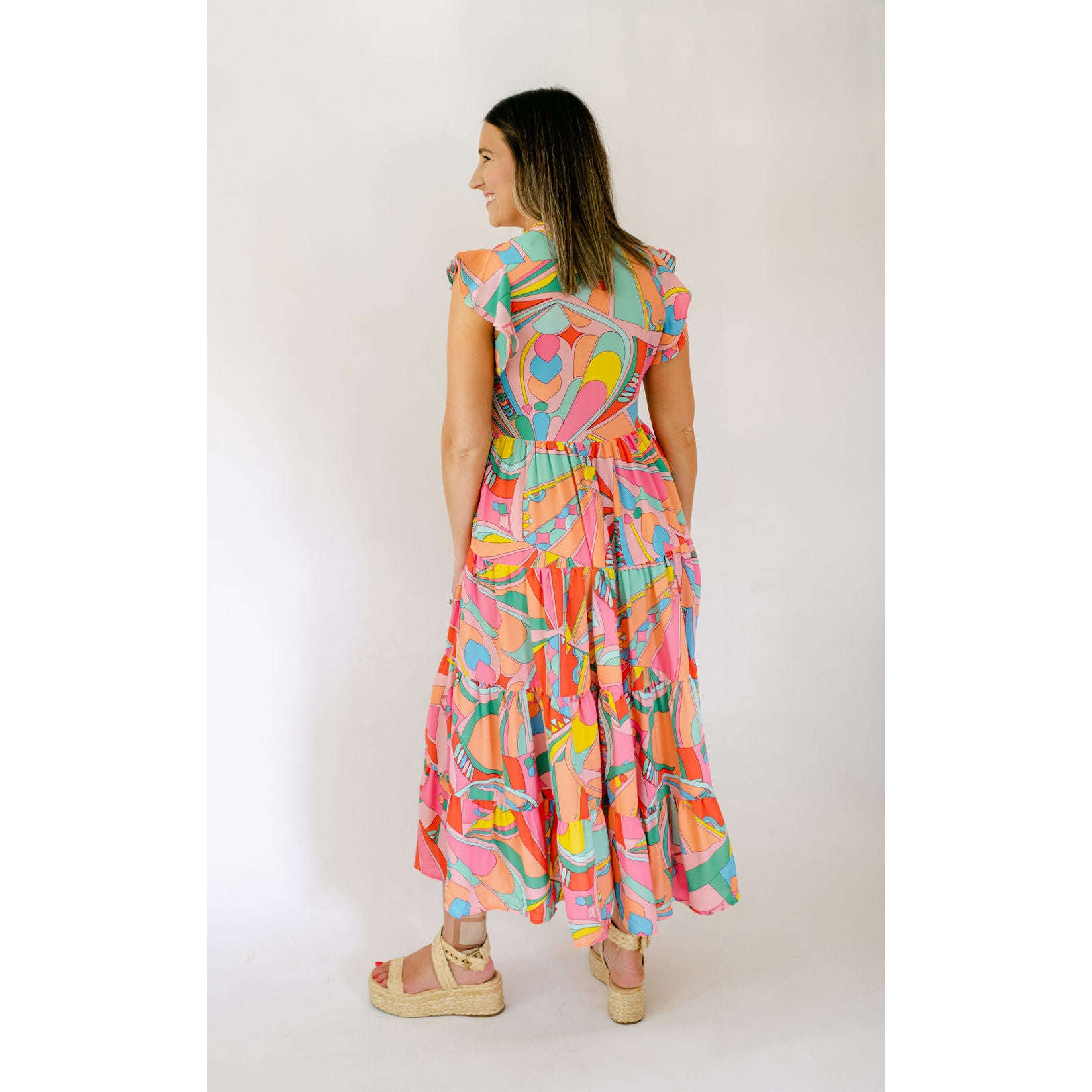 8.28 Boutique:Karlie Clothes,Karlie Bright Geo Maxi Dress,Dress