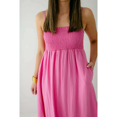 8.28 Boutique:Z-Supply,Z-Supply Beachside Midi Dress in Heartbreaker Pink,Dress