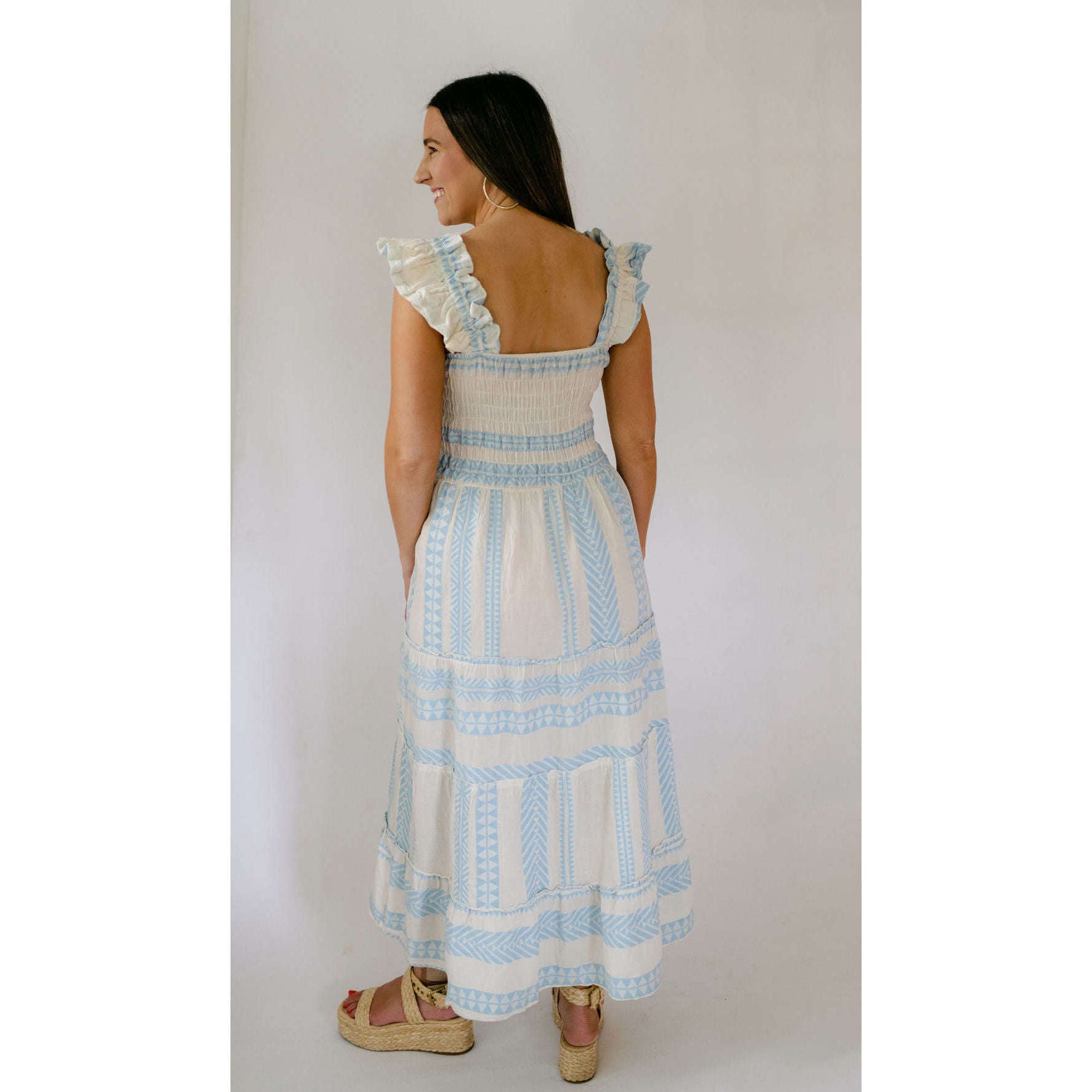8.28 Boutique:Sofia Collections,Sofia Collections Prada Neon Celeste Dress,Dress