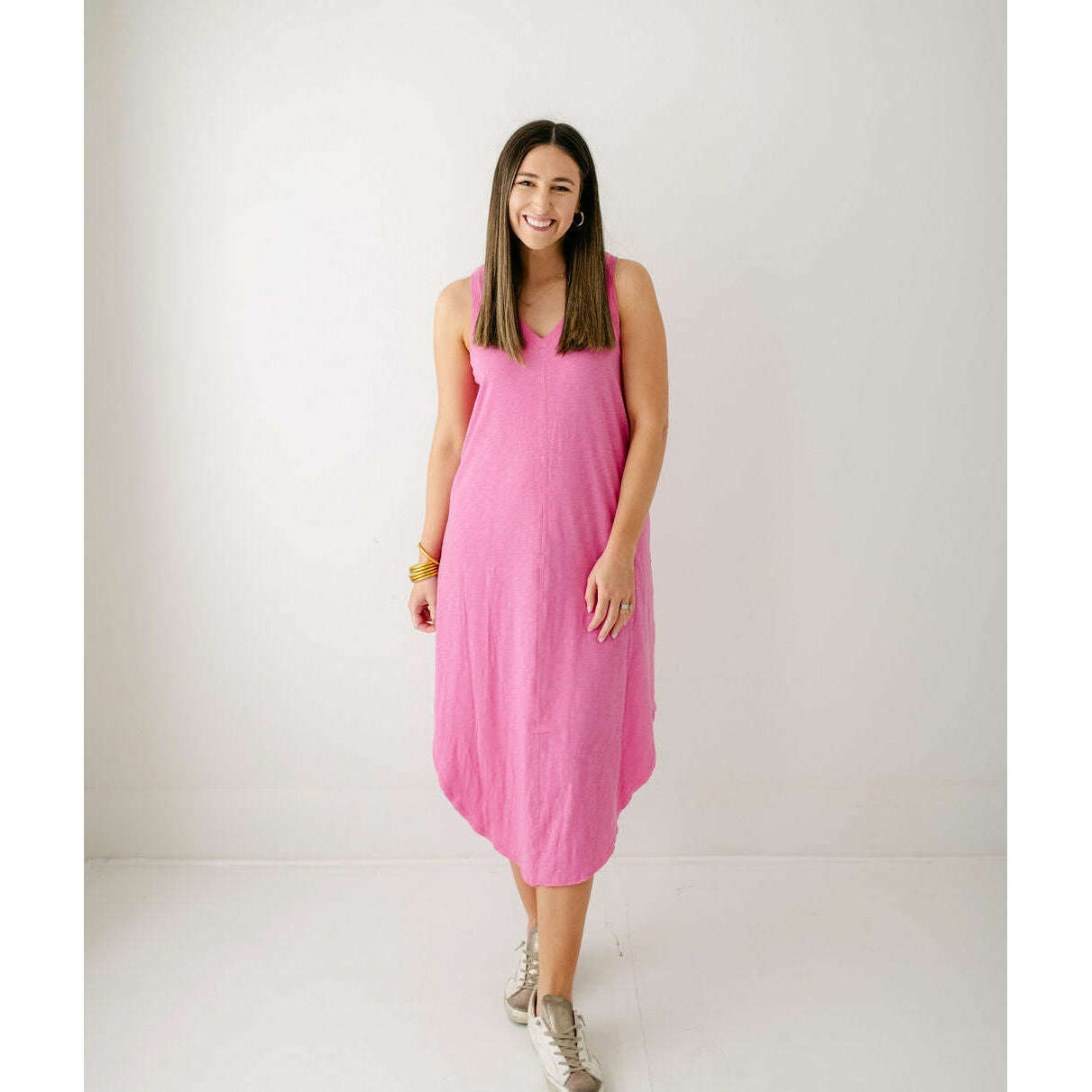 8.28 Boutique:Z-Supply,Z-Supply Reverie Slub Dress in Heartbreaker Pink,