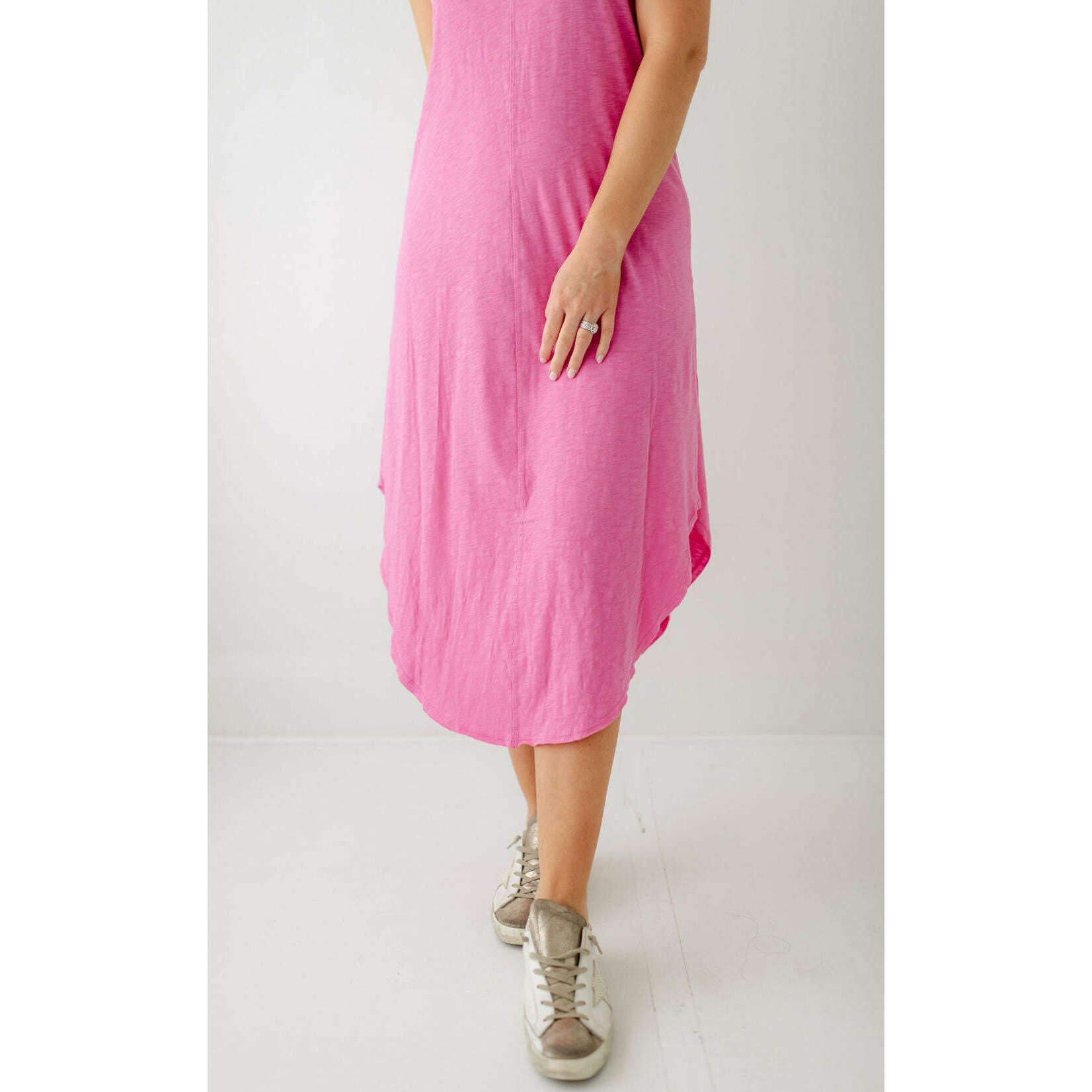 8.28 Boutique:Z-Supply,Z-Supply Reverie Slub Dress in Heartbreaker Pink,