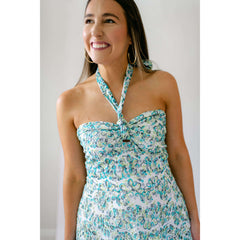 8.28 Boutique:ALLISON New York,Allison Sky Halter Eyelet Dress,Dress