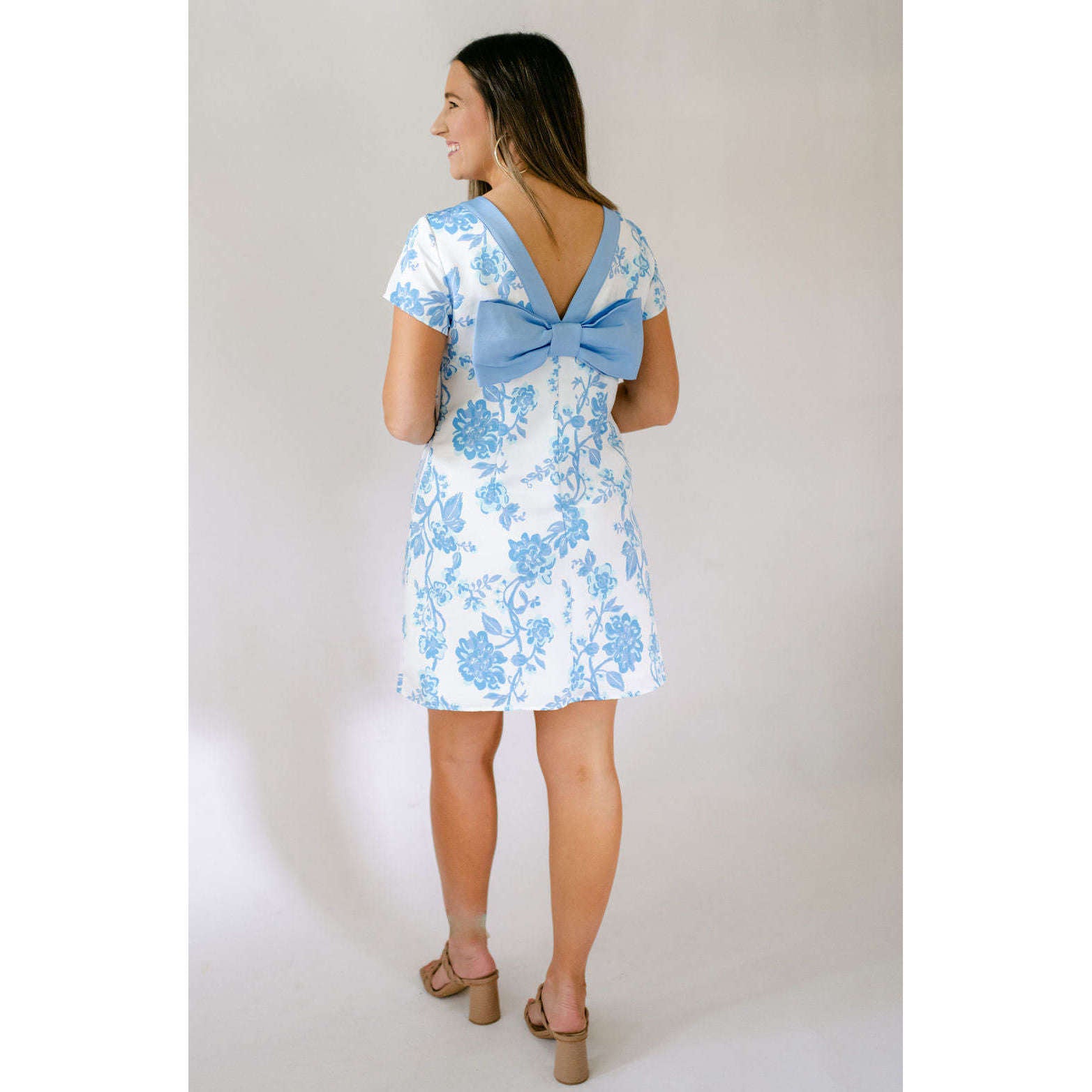 8.28 Boutique:Sail to Sable,Sail to Sable Printed Allie Bow Back Dress,Dress
