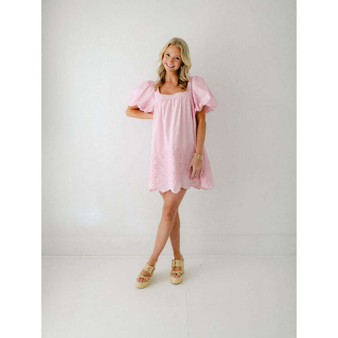 Z-Supply Reverie Slub Dress in Heartbreaker Pink