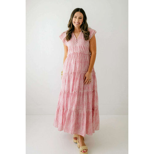 8.28 Boutique:Anna Cate Collection,Anna Cate Collection Aimee Maxi Dress in Pink Swirl,Dress