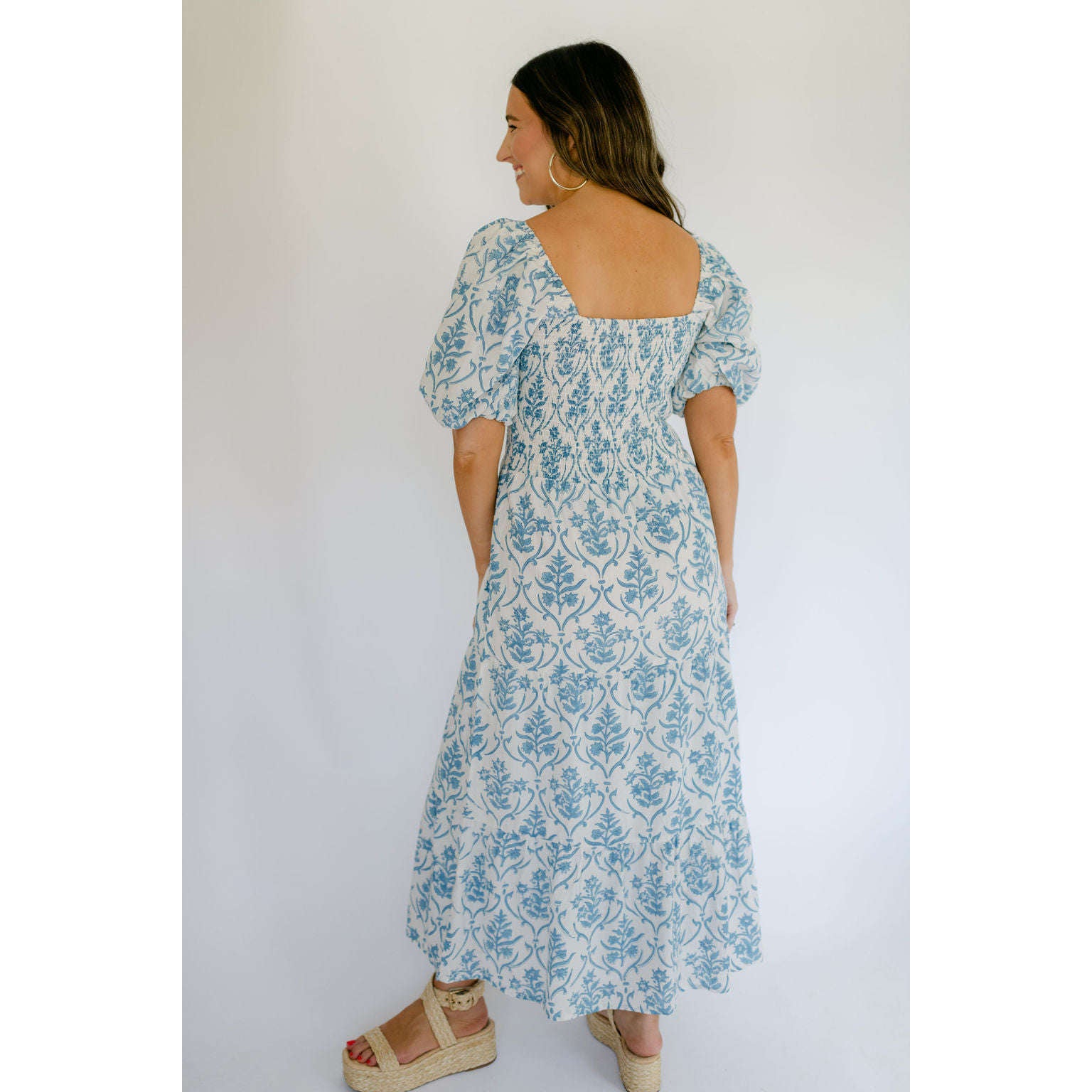 8.28 Boutique:Anna Cate Collection,Anna Cate Collection Mae Cornflower Midi Dress,Dress