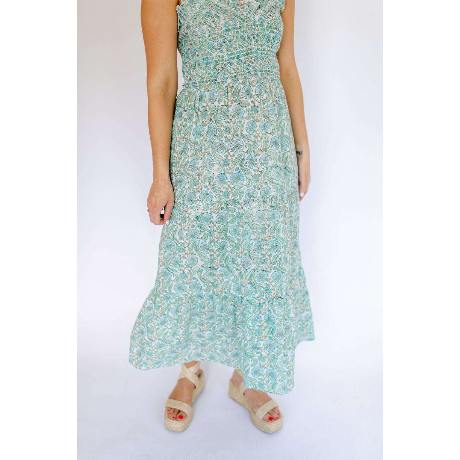 8.28 Boutique:Anna Cate Collection,Anna Cate Collection Willow Teal Midi Dress,Dress