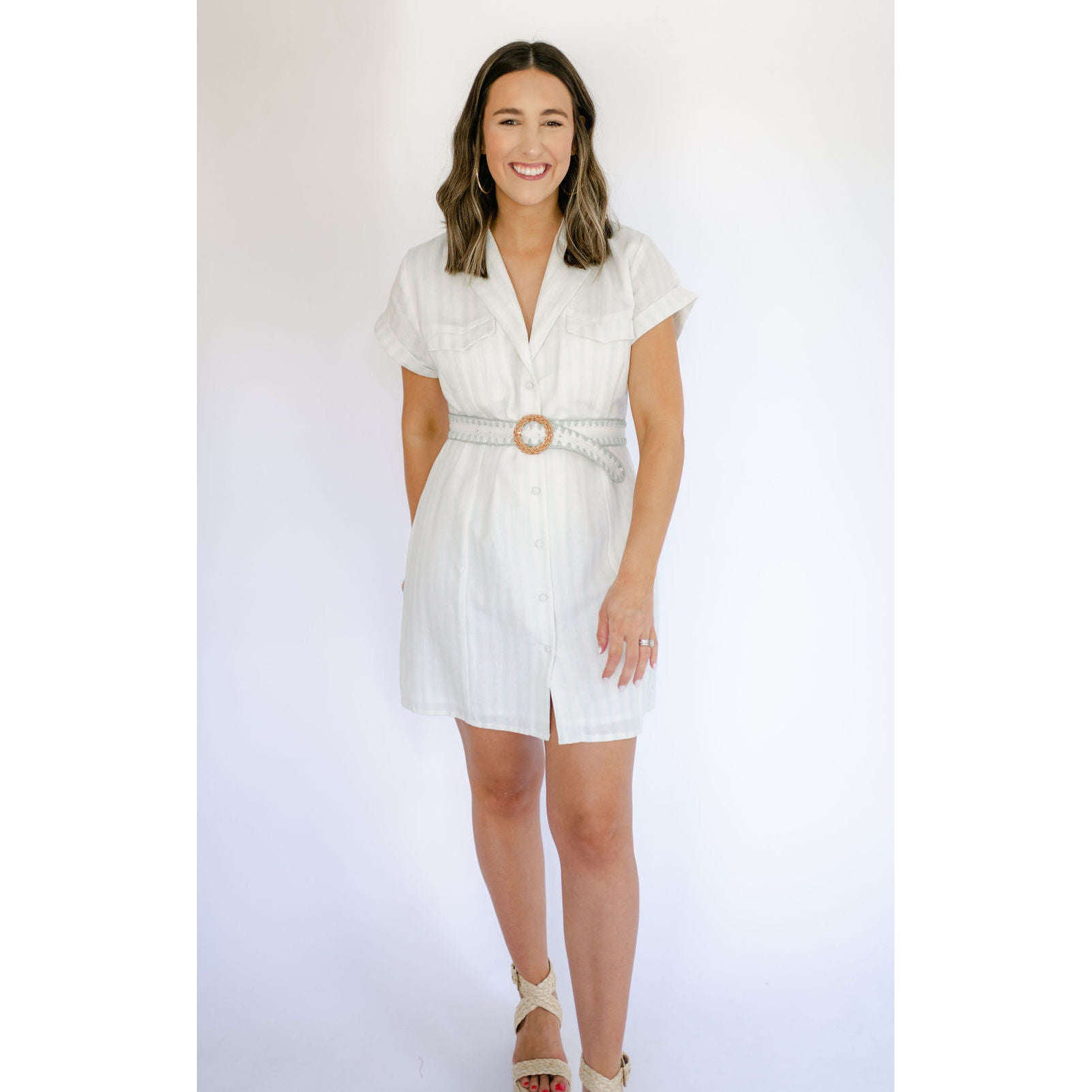 Anna Cate Collection Maggie Linen Dress, XS / Mint/Aqua Anna Cate Collection Maggie Linen Dress, XS / Mint/Aqua