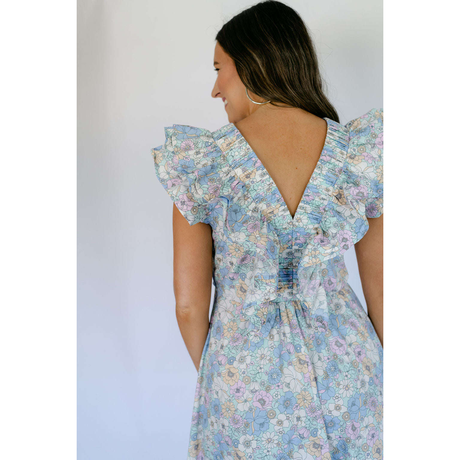 8.28 Boutique:Karlie Clothes,Karlie London Floral Double V-Neck Maxi Dress,Dress