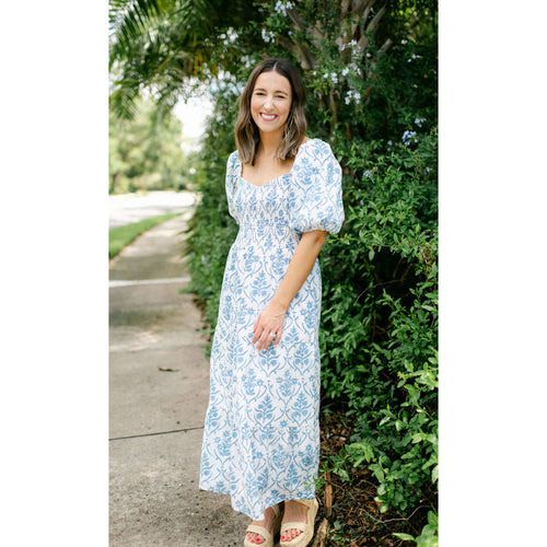 8.28 Boutique:Anna Cate Collection,Anna Cate Collection Mae Cornflower Midi Dress,Dress