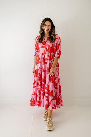 J.Marie Collections Cleo Button Up Midi Dress