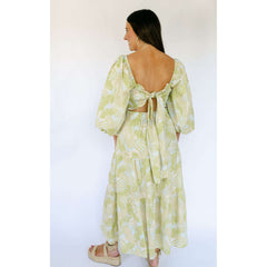 8.28 Boutique:Karlie Clothes,Karlie Tropical Leaf Poplin Dress,Dress