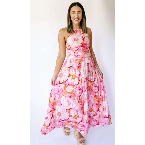 8.28 Boutique:Mink Pink,Mink Pink Josie Halter Maxi Dress,Dress