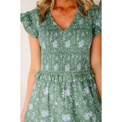 8.28 Boutique:Anna Cate Collection,Anna Cate Blakely Midi Lotus Garden Dress,Dress