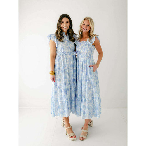 8.28 Boutique:J.Marie Collections,J.Marie Collections Palmer Ruffle Strap Midi Dress,Dress
