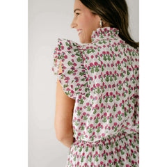 8.28 Boutique:Victoria Dunn,Victoria Dunn Jasmine Blouse in Morning Glory,Shirts & Tops