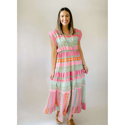 The Jamie Palm Print Maxi Dress