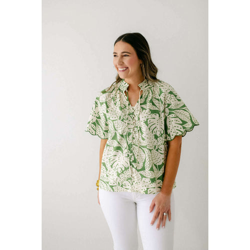 Karlie Tropical Satin Pants main image 1