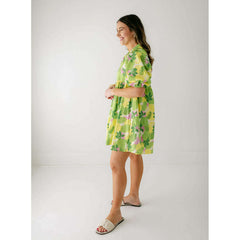 8.28 Boutique:Sofia,Sofia Fleur Dress in Capri Lime,Dress