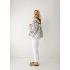 8.28 Boutique:Karlie Clothes,Karlie Paris Floral Poplin Ruffle Top,Shirts & Tops
