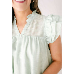 8.28 Boutique:8.28 Boutique,The Kelly Green Gingham Dress,Dress