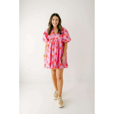 Jade Melody Tam Pink Geo Dress