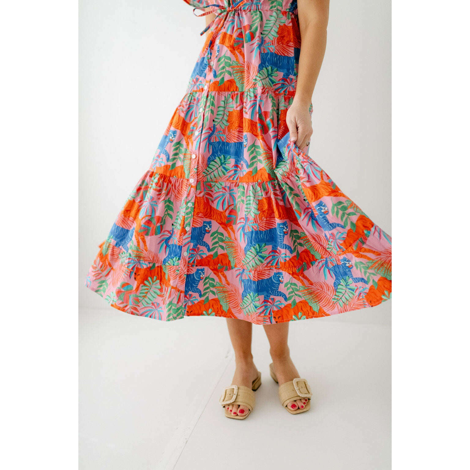 8.28 Boutique:Marigold by Victoria Dunn,Marigold Hurley Dress in Tangerine Tango,Dress