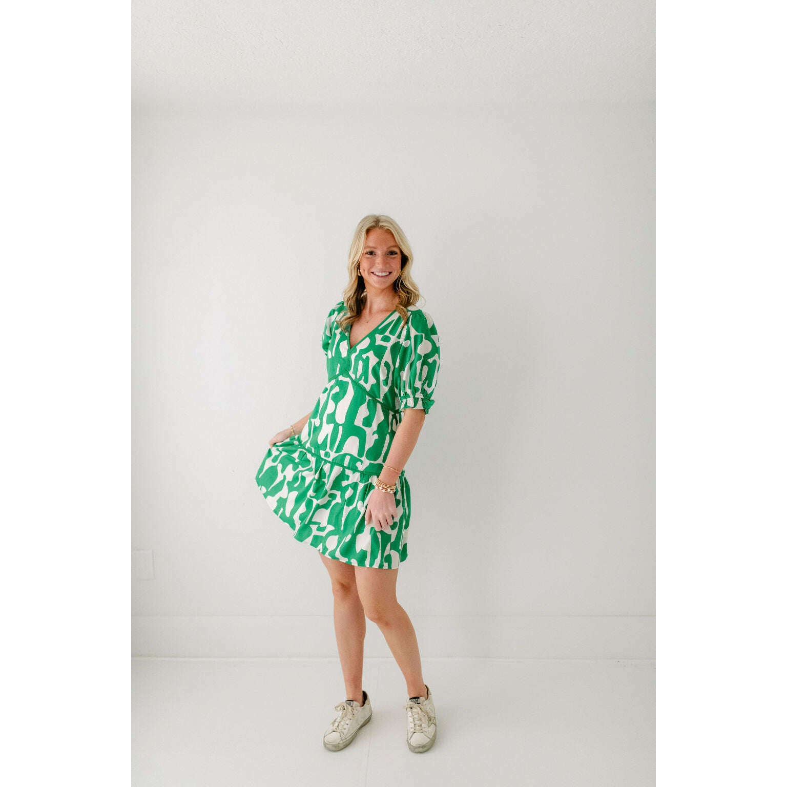 8.28 Boutique:Jade Melody Tam,Jade Melody Tam Puzzle Green Dress,Dress