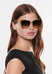 Krewe DEDE NYLON Canary 18K Sunglasses