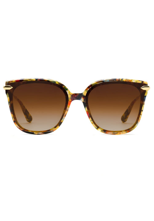 Krewe DEDE NYLON Canary 18K Sunglasses